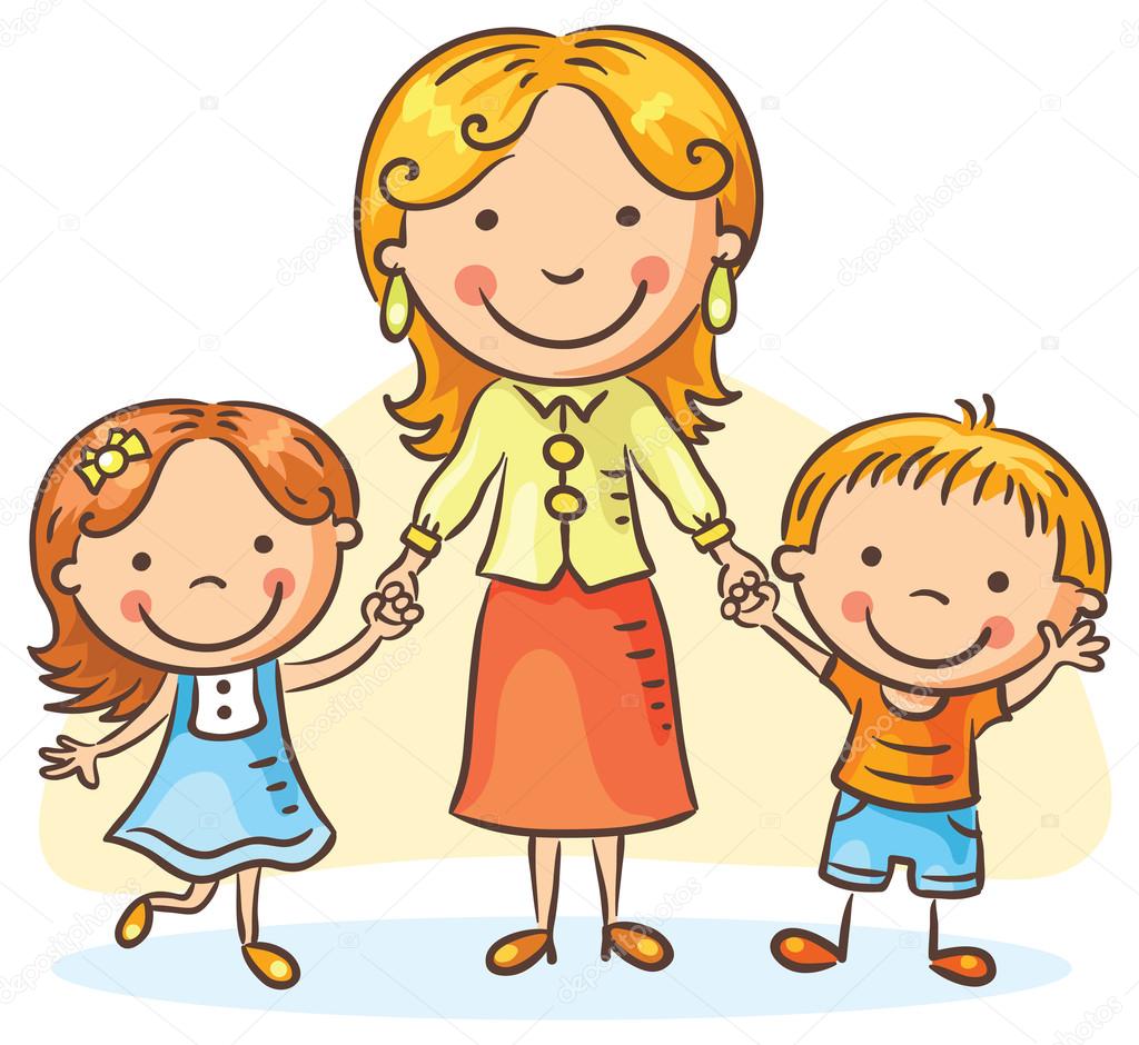 https://st2.depositphotos.com/3827765/9144/v/950/depositphotos_91448648-stock-illustration-mother-with-two-children.jpg