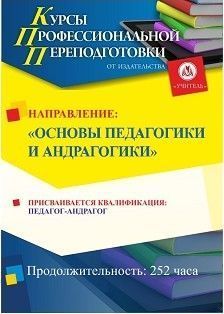 Основы педагогики и андрагогики. Присваивается квалификация «Педагог-андрагог» (252 ч.)