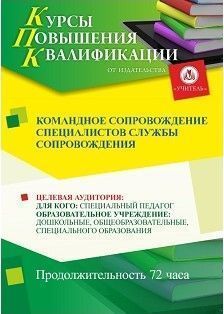 Командное взаимодействие специалистов службы сопровождения (72 ч.)