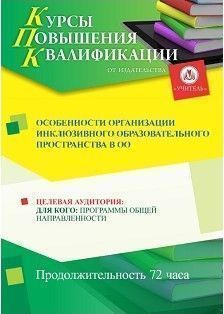 Особенности организации инклюзивного образовательного пространства в ОО (72 ч.)