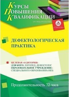 Дефектологическая практика (72 ч.)