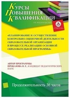 Планирование и осуществление контрольно-оценочной деятельности образовательной организации в процессе реализации основной образовательной программы (36 ч.)