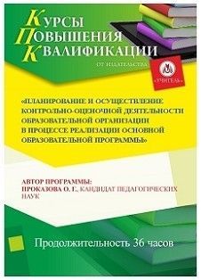 Планирование и осуществление контрольно-оценочной деятельности образовательной организации в процессе реализации основной образовательной программы (36 ч.)