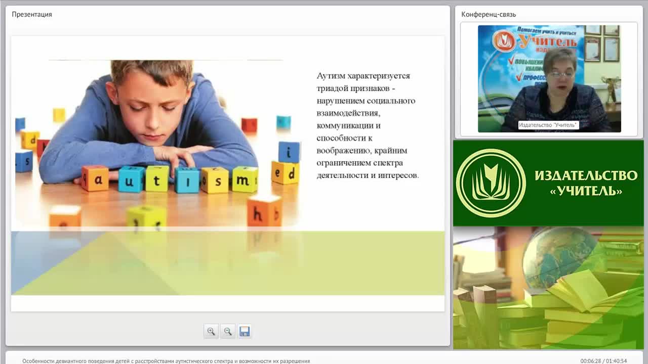 Международный вебинар &quot;Особенности девиантного поведения детей с расстройствами аутистического спектра и возможности их психолого-педагогической коррекции&quot; - изображение № 6