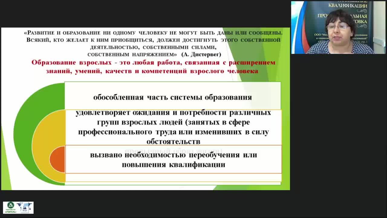 Вебинар «Требования к преподавателю, работающему со взрослыми слушателями: личностные качества, система задач» - изображение № 4