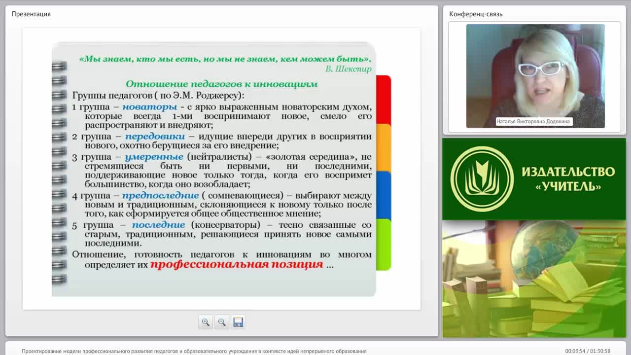 Проектирование модели профессионального развития педагогов и образовательного учреждения в контексте идей непрерывного образования - изображение № 3