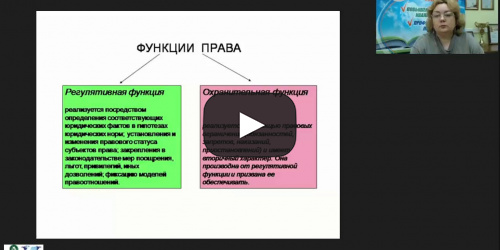 Международный вебинар "Обществознание: правовые нормы и система права. Конституция РФ" - видеопрезентация