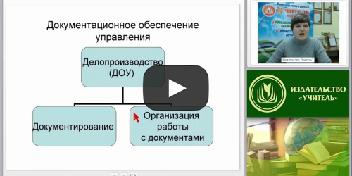 Технологии делопроизводства: организация работы, регистрация и контроль за исполнением документов - видеопрезентация