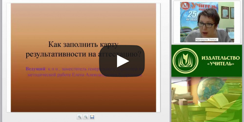 Карта результативности педагога ДО: требования и содержание - видеопрезентация