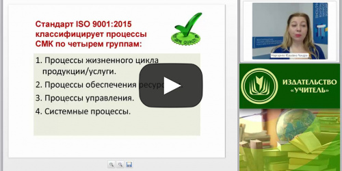 Международный вебинар "Проектирование процессной модели СМК образовательной организации" - видеопрезентация