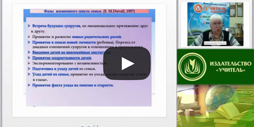 Вебинар "Семейный конфликт: отличительные особенности, классификация, кризисные периоды в развитии семьи" - видеопрезентация