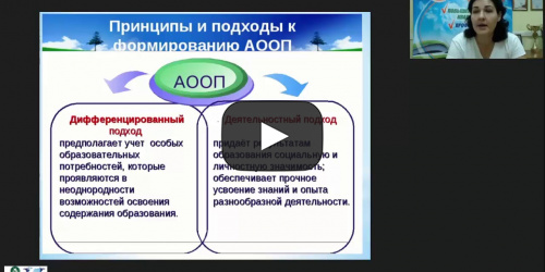 Вебинар «Требования к структуре адаптированной дополнительной общеобразовательной программы» - видеопрезентация