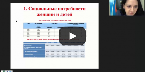 Международный вебинар "Система учреждений для женщин и детей в РФ" - видеопрезентация