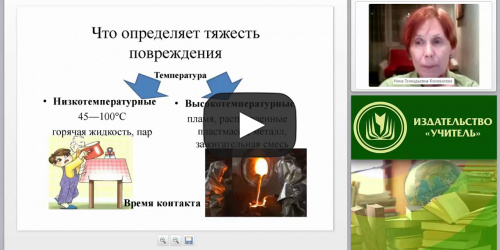 Первая медицинская помощь при термотравме: ожогах, отморожениях, общем замерзании - видеопрезентация