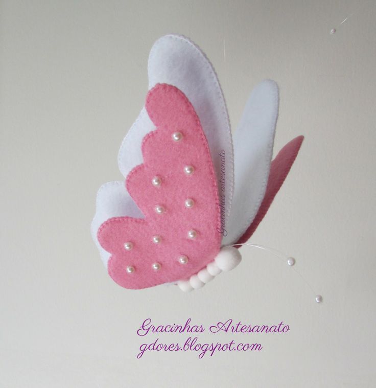 Felt butterfly: 