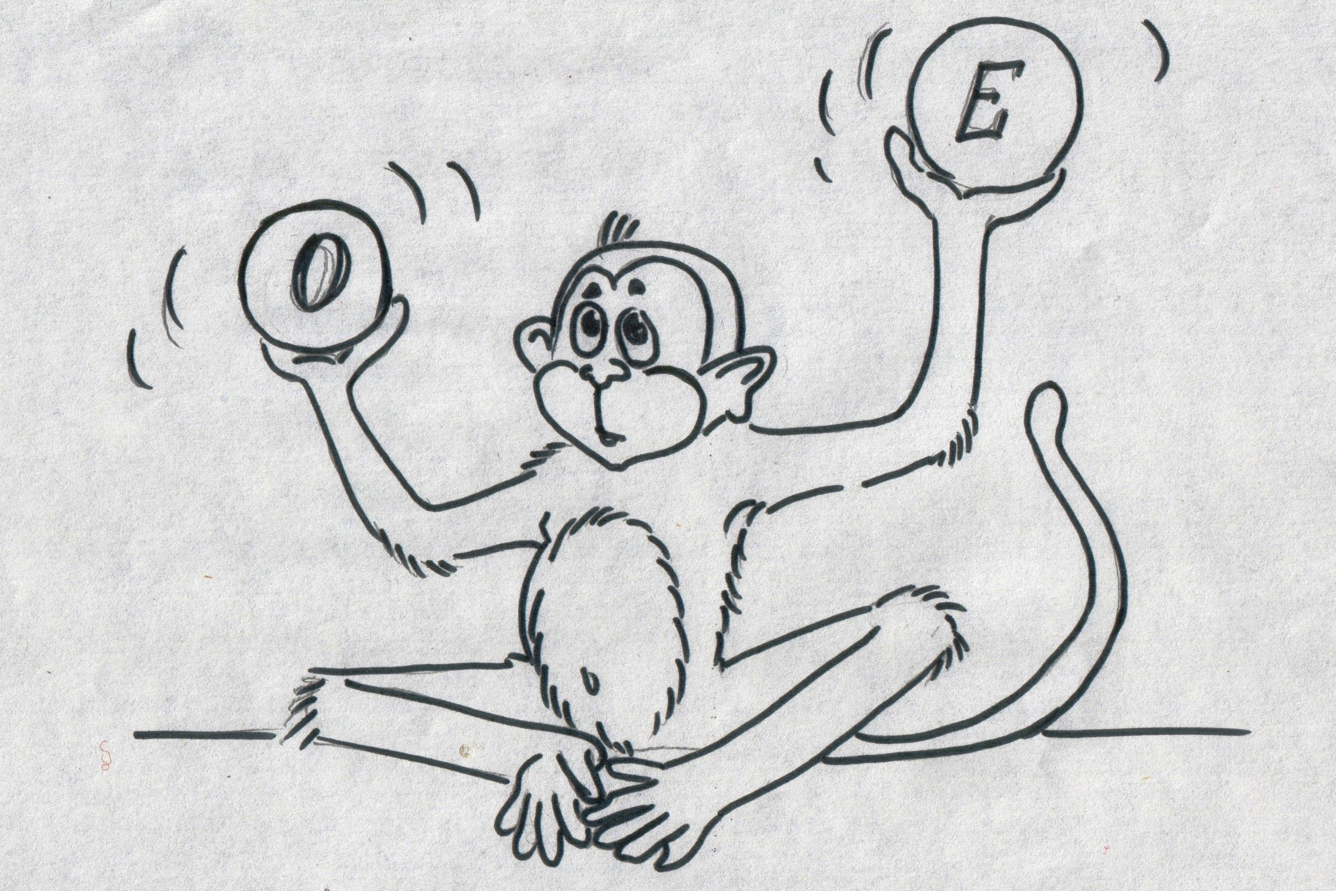 Рисунок - обезьяна
